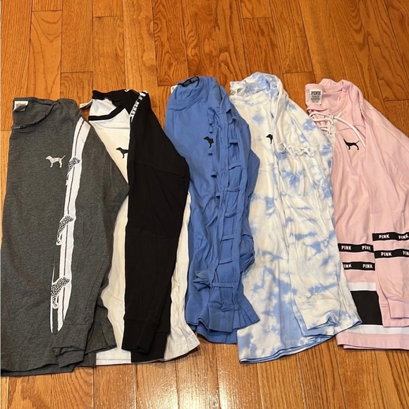 Vs Pink Bundle of 9 Long sleeve t-shirts - Picture 2 of 3